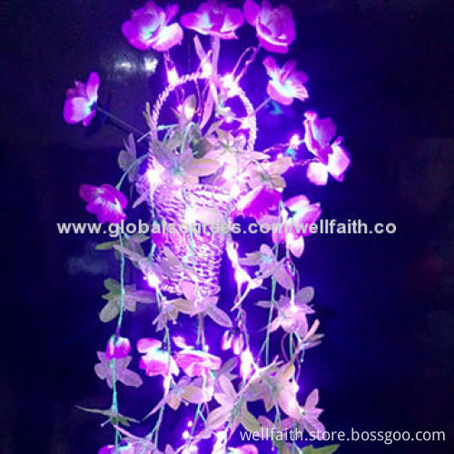 Copper Wire LED Vines String Light with 2m, 20 LED Bulbs and Transformer Operated